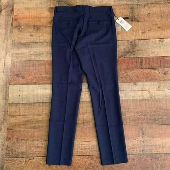 ASOS Jack and Jones premium slim fit stretch suit trousers in blue - 32x32 - Picture 7 of 10